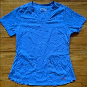Grey's Anatomy V-Neck Scrub Top in Light Blue